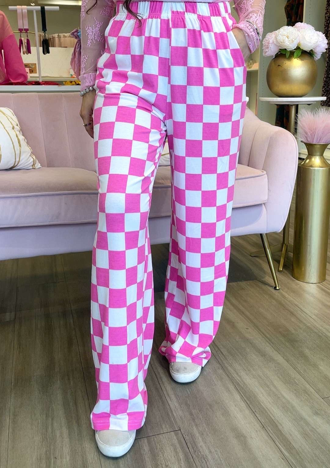 Alice in Wonderland Checkered Pants