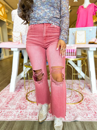 Distressed Colored Jeans