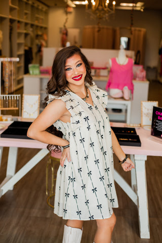 Captivating Presence Bow Dress