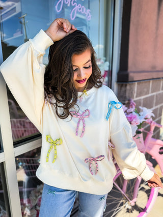 Soft shirt with studded bows. 