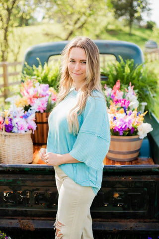 Casual Comfy Ribbed Top