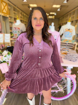 Velvet Dreams Tiered Dress