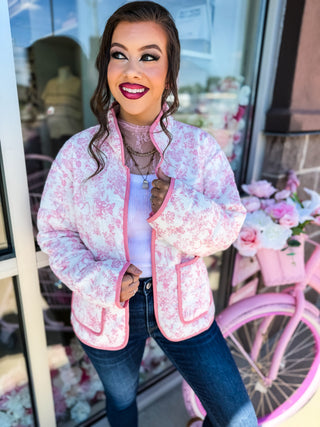 Gorgeous lightweight jacket with floral design and horses. Perfect for Ky girls. 