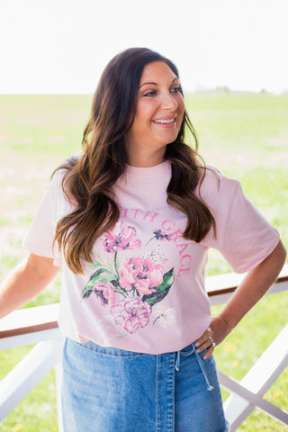 Bloom in Grace Oversized Tee