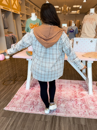 Plaid Hooded Jacket