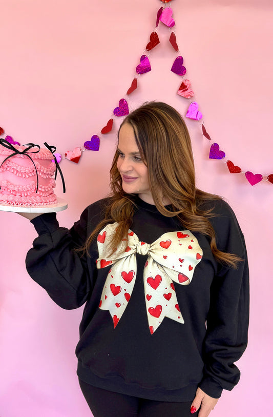 Valentine's Bow Crewneck