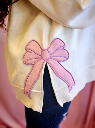 Merry and Pink Bow Sweatshirt
