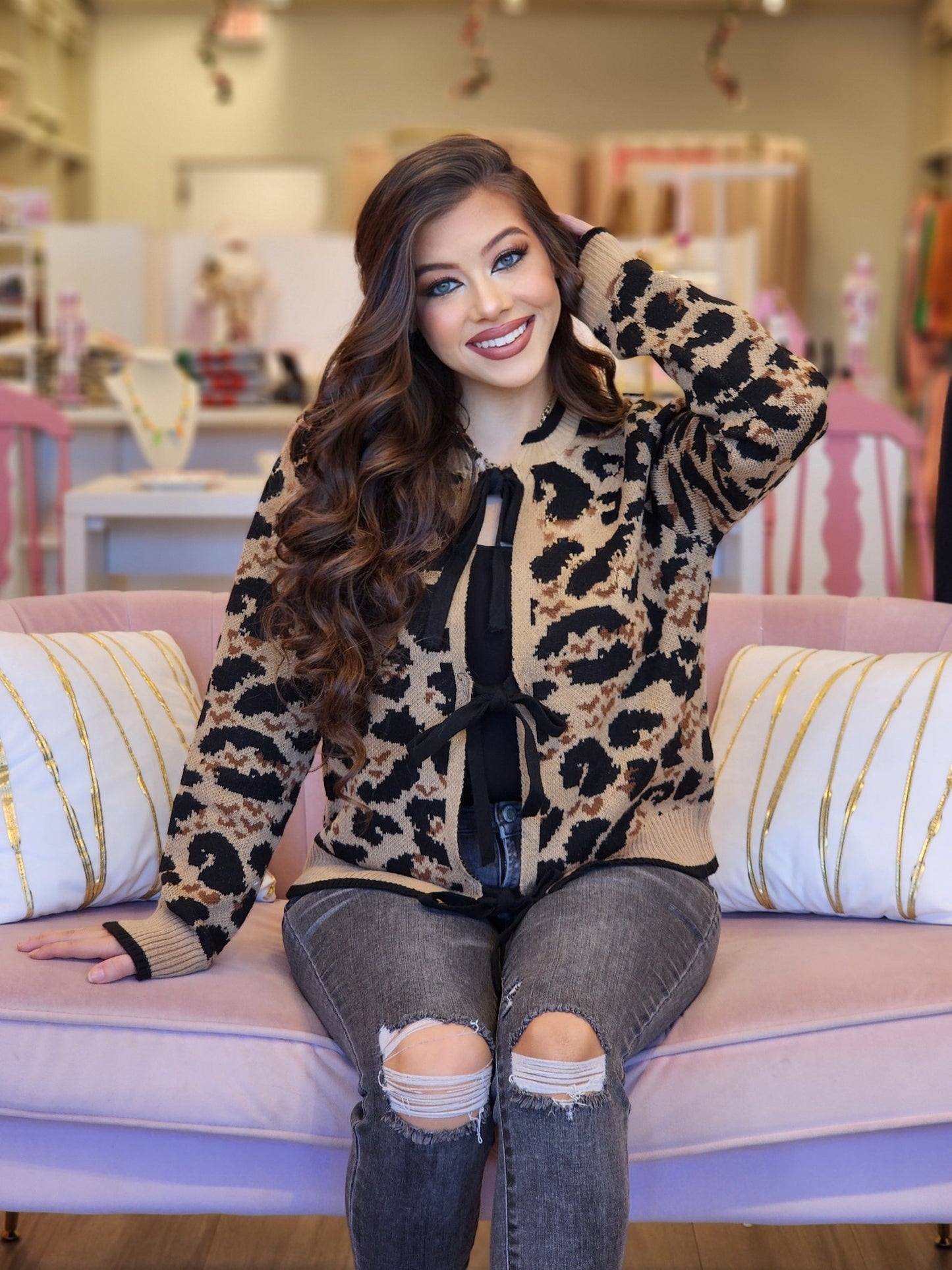 Espresso Leopard Cardigan