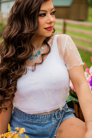 Sheer Love Short Sleeve Top